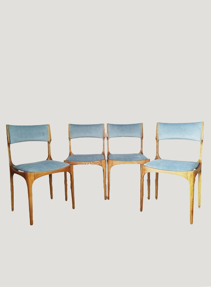 Fabric chairs designed by Giuseppe Ghibelli