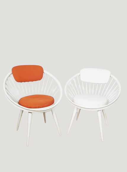 Design circle chairs Yngve Ekström
